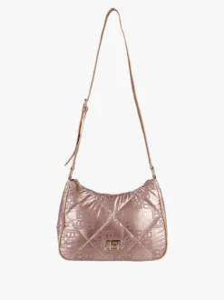 Laura Biagiotti Borsa donna a tracolla in tessuto impermeabile - rosa