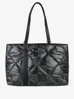 Laura Biagiotti Borsa donna shopping in tessuto impermeabile - nero