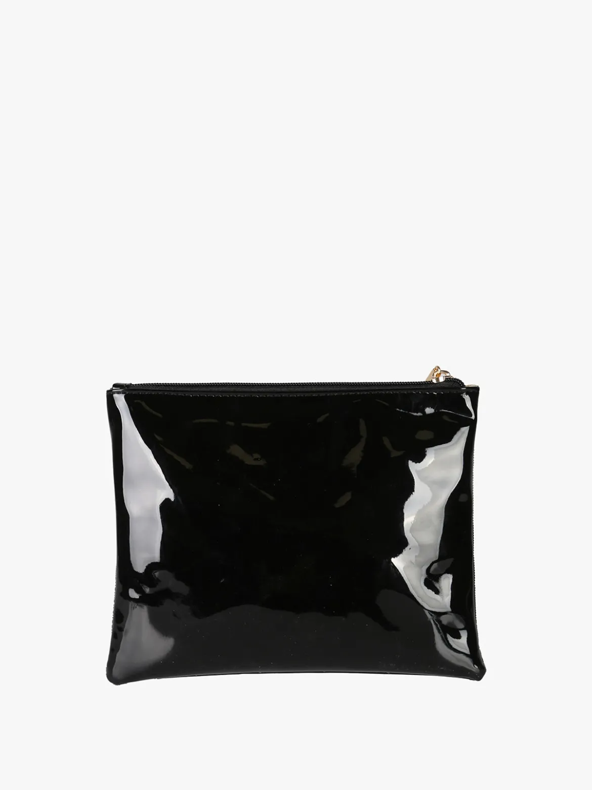 Laura Biagiotti Bustina donna in vernice con zip - nero