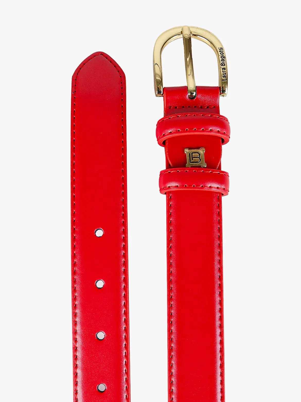Laura Biagiotti Cintura da donna in pelle rivestita - rosso