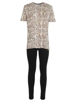 Laura Biagiotti Coordinato donna maculato con t-shirt e leggings