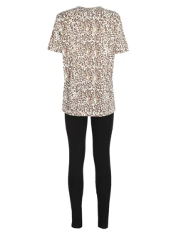 Laura Biagiotti Coordinato donna maculato con t-shirt e leggings