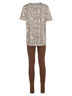 Laura Biagiotti Coordinato donna maculato con t-shirt e leggings
