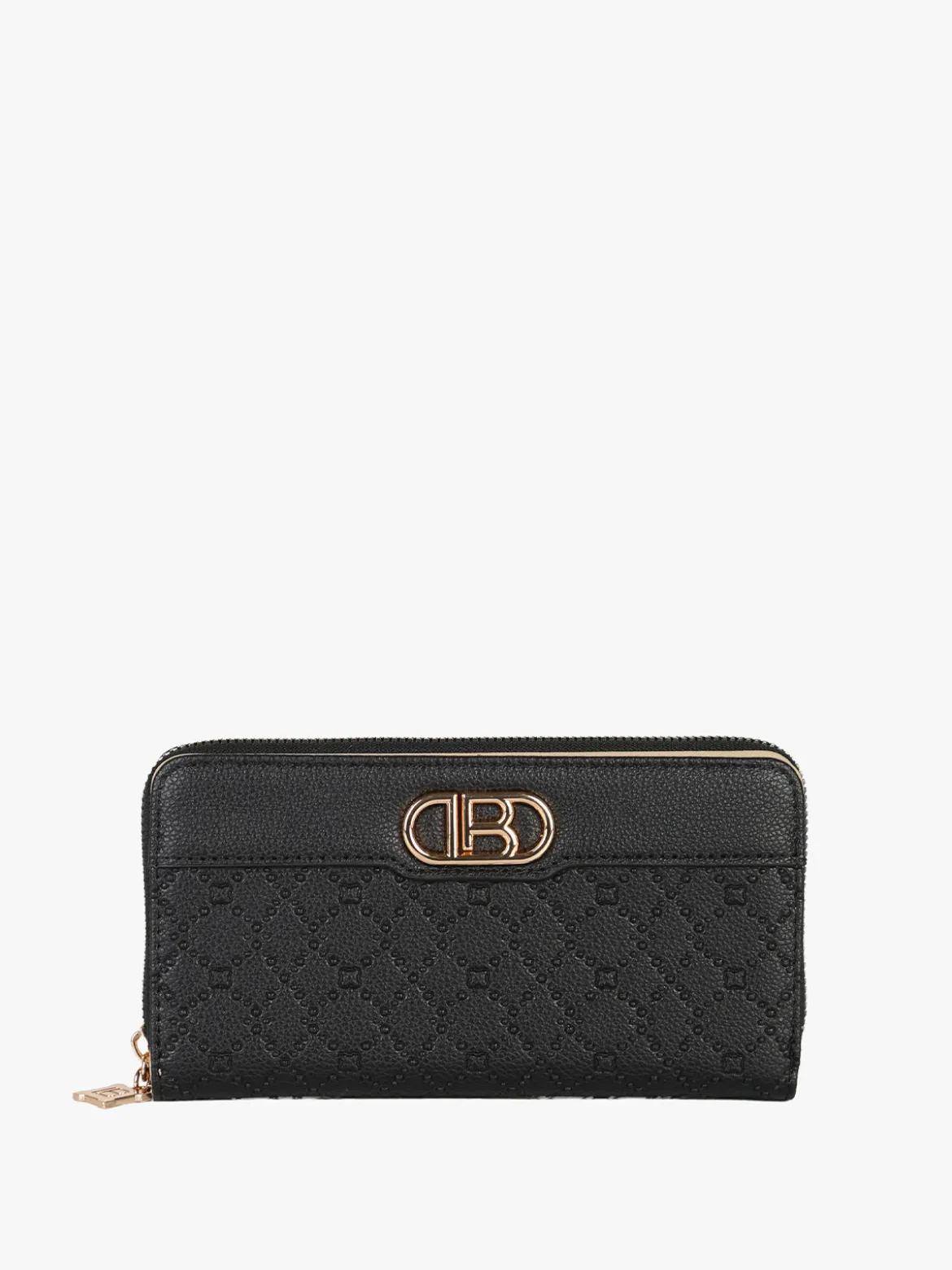 Laura Biagiotti Portafoglio in ecopelle da donna con logo - nero