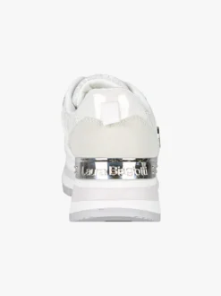 Laura Biagiotti Sneakers da donna con paltform e glitter - bianco