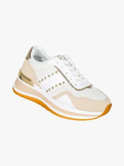 Laura Biagiotti Sneakers donna con paltform e strass - beige