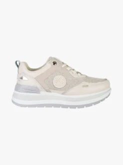 Laura Biagiotti Sneakers donna lurex con platform - argento