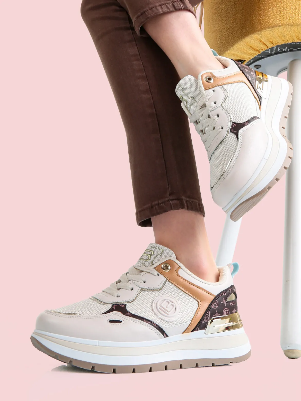 Laura Biagiotti Sneakers donna stringate con platform