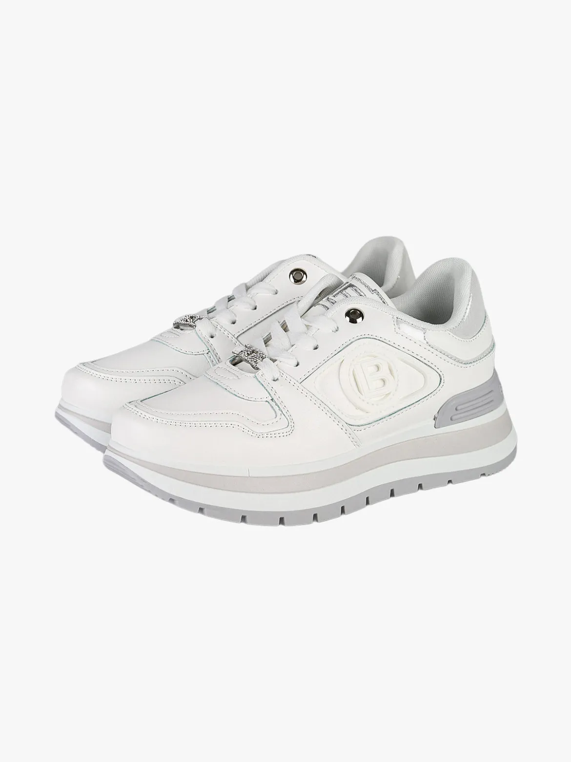 Laura Biagiotti Sneakers donna stringate con platform - bianco