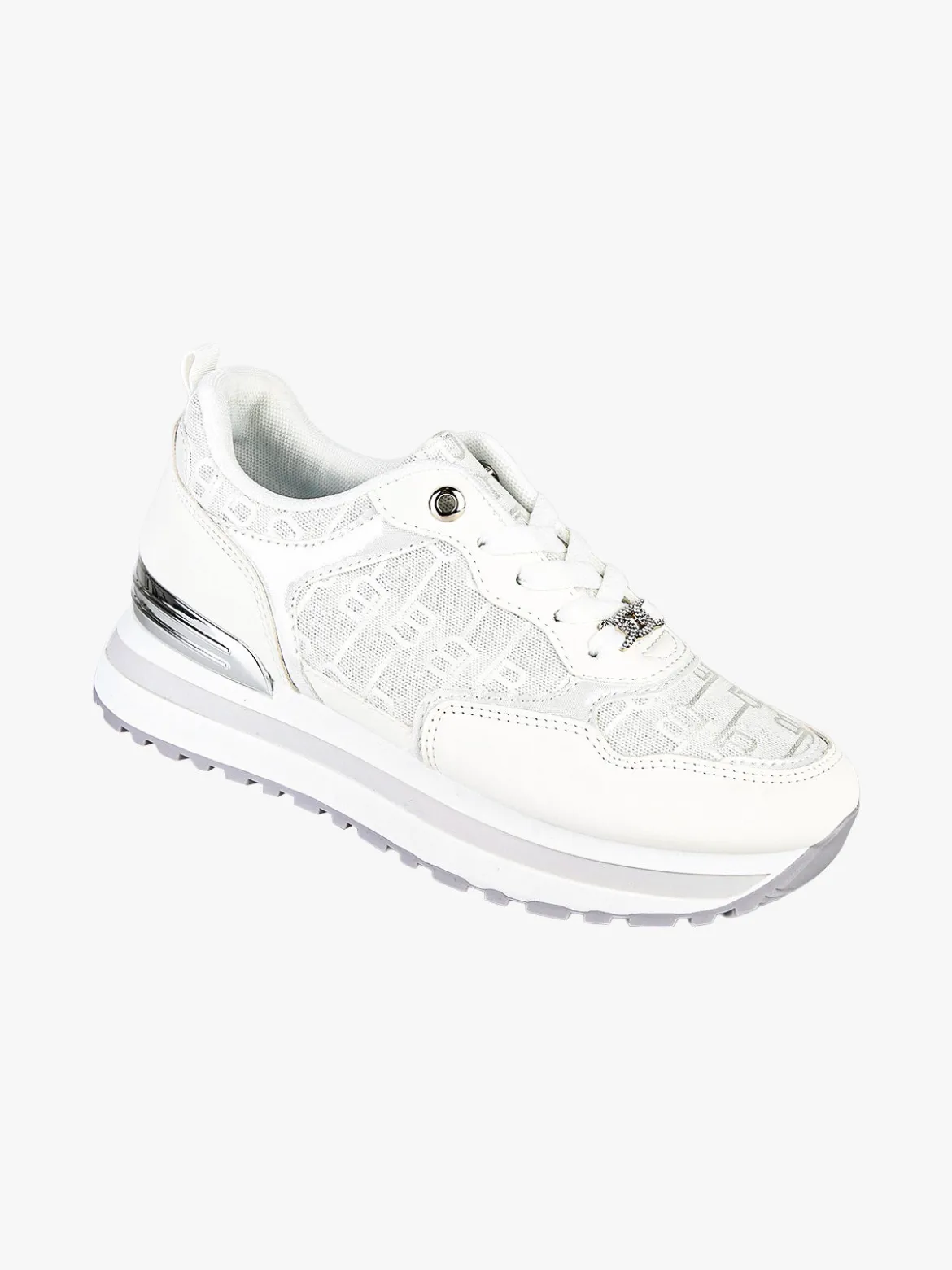 Laura Biagiotti Sneakers donna stringate con platform - bianco