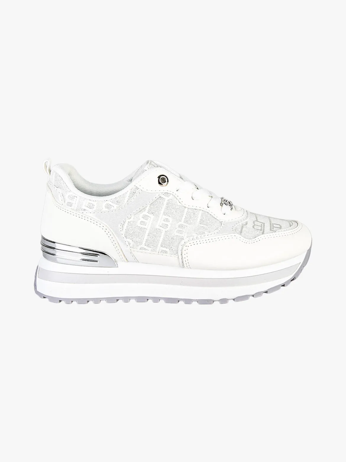 Laura Biagiotti Sneakers donna stringate con platform - bianco