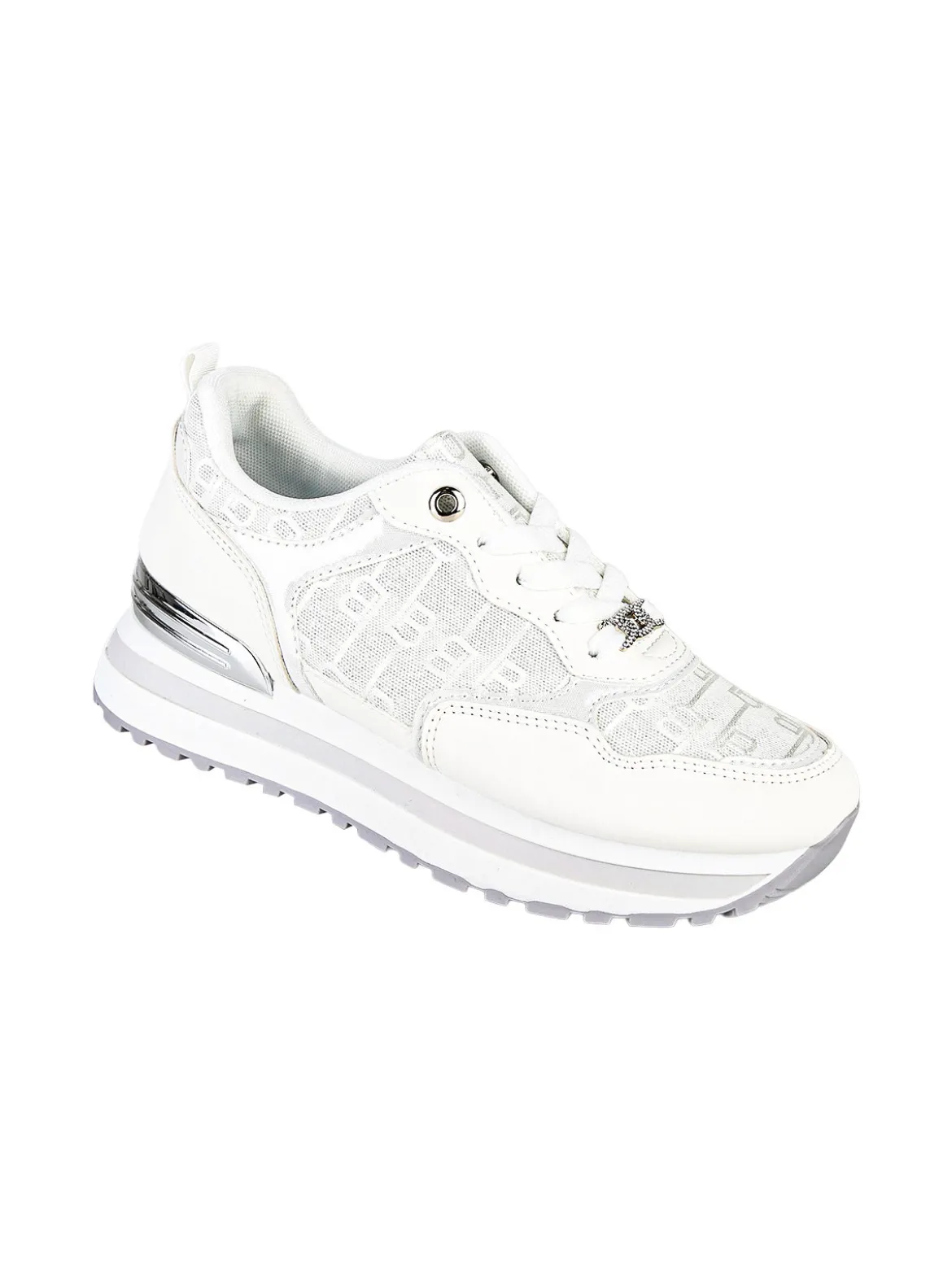 Laura Biagiotti Sneakers donna stringate con platform - bianco