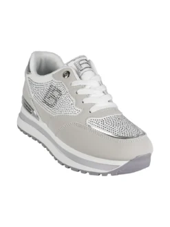 Laura Biagiotti Sneakers donna stringate con strass e platform