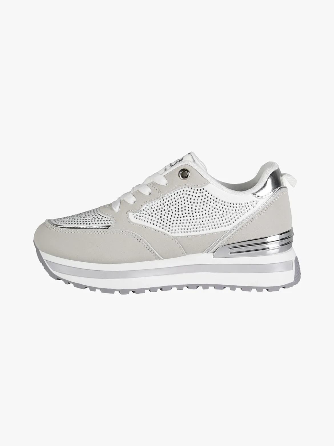 Laura Biagiotti Sneakers donna stringate con strass e platform