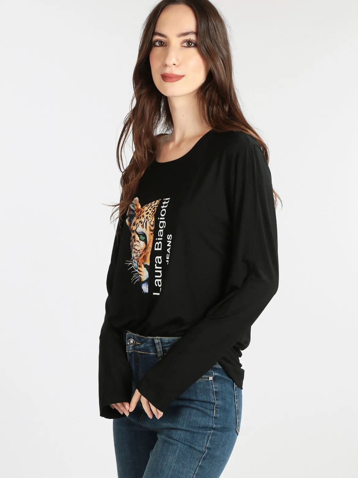 Laura Biagiotti T-shirt da donna lunga con stampa