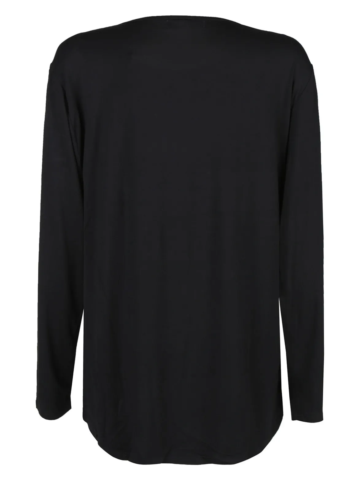 Laura Biagiotti T-shirt donna a maniche lunghe con stampa cane e strass
