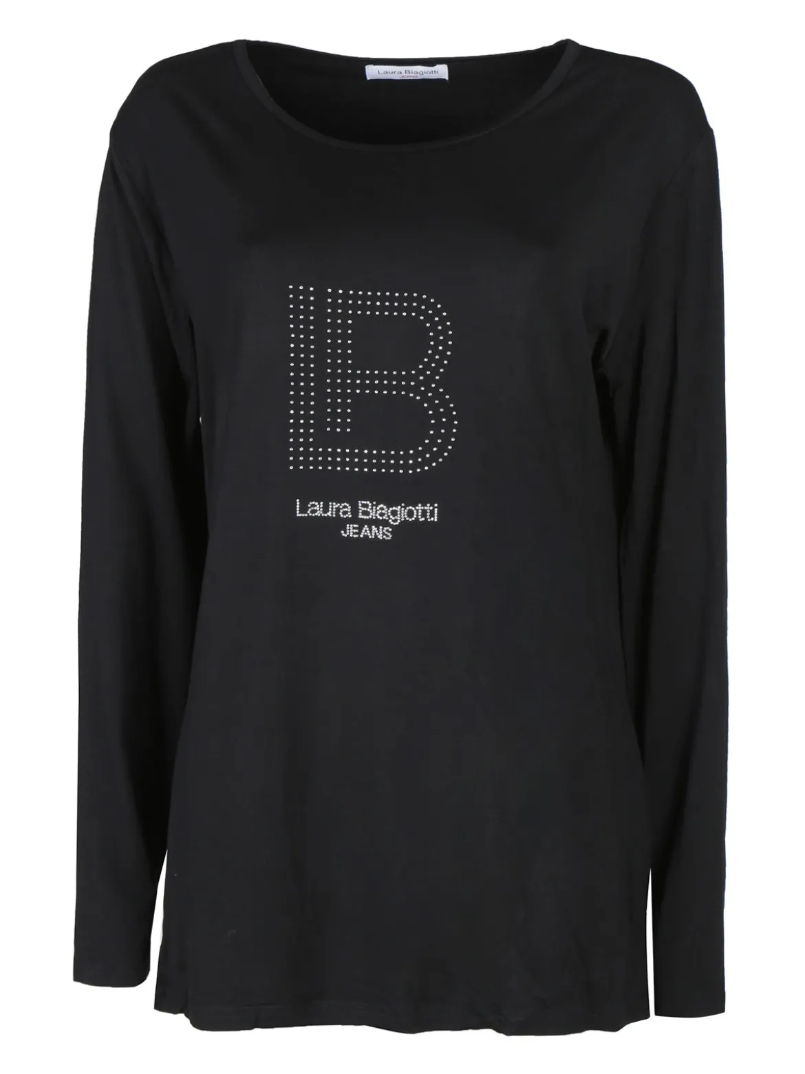 Laura Biagiotti T-shirt donna a maniche lunghe con strass