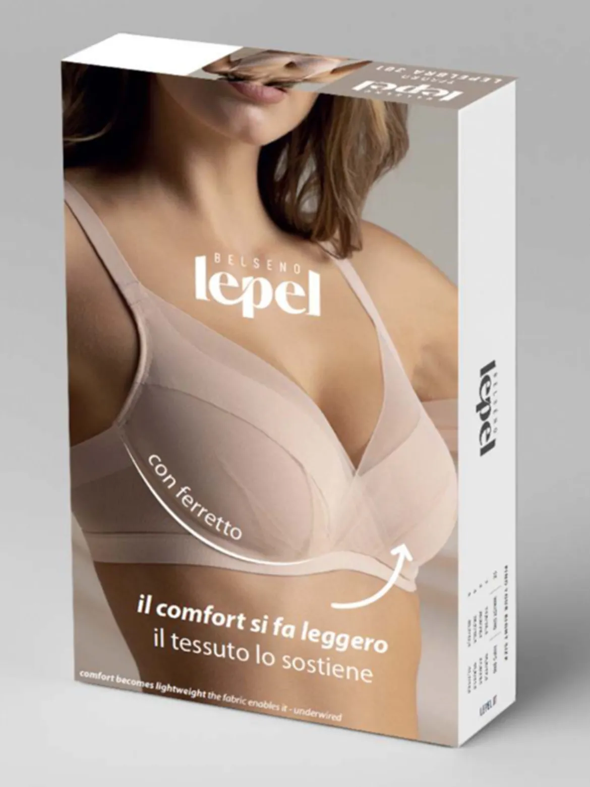 Lepel TESORO LEPELBRA 301 Reggiseno donna con ferretto coppa C - coffe