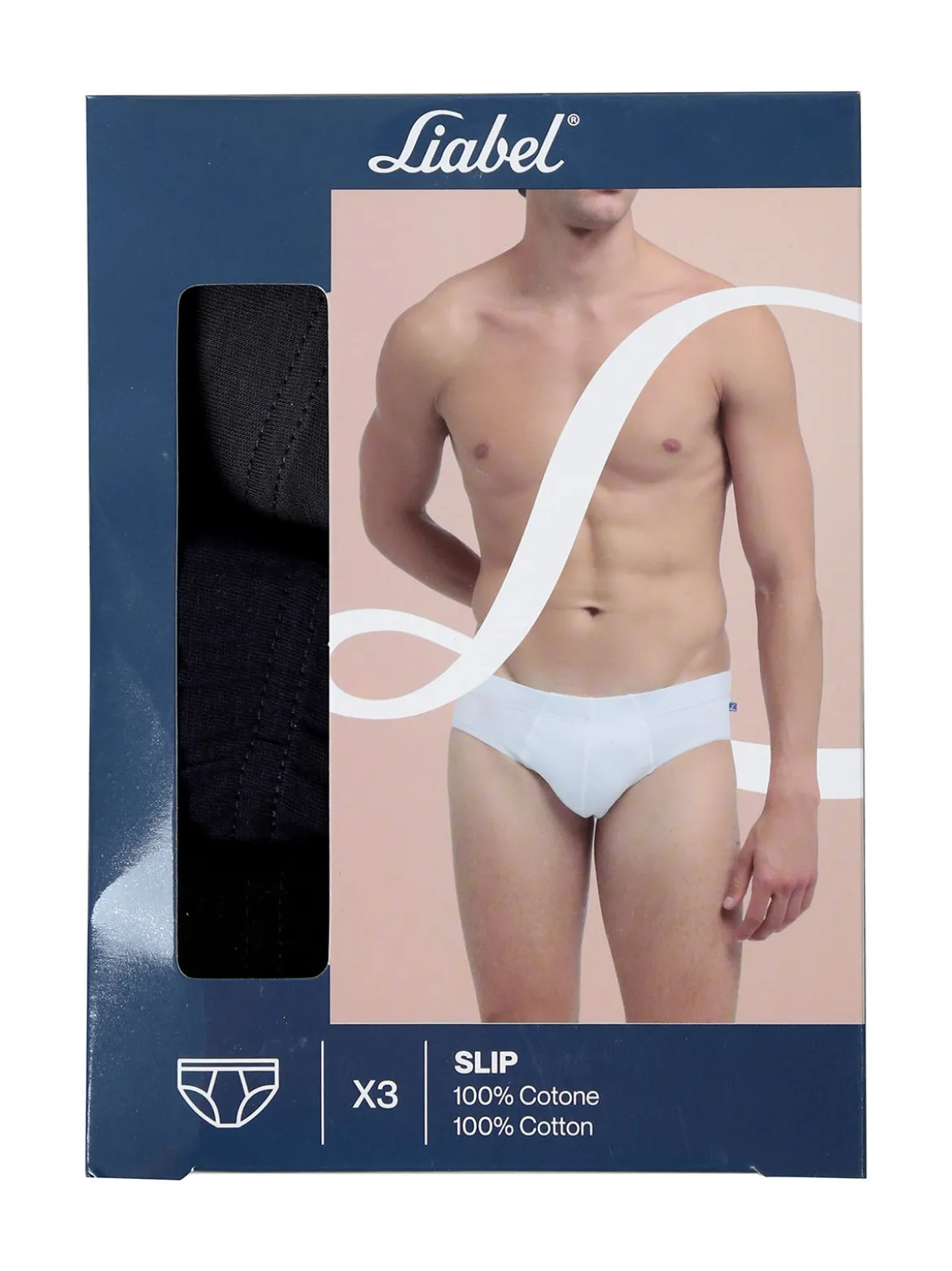 Liabel Confezione da 3 slip da uomo in cotone - assortito