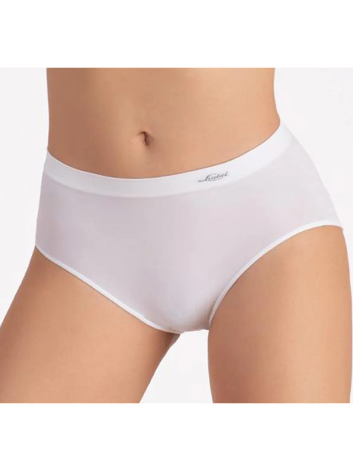 Liabel Confezione da 3 slip donna a vita alta in microfibra - bianco