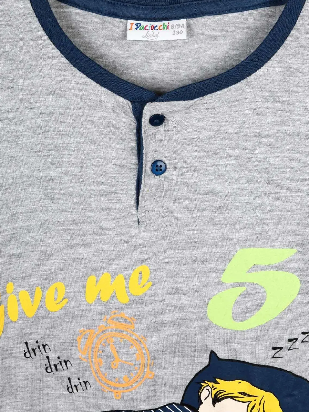 Liabel Pigiama lungo in cotone 2 pezzi