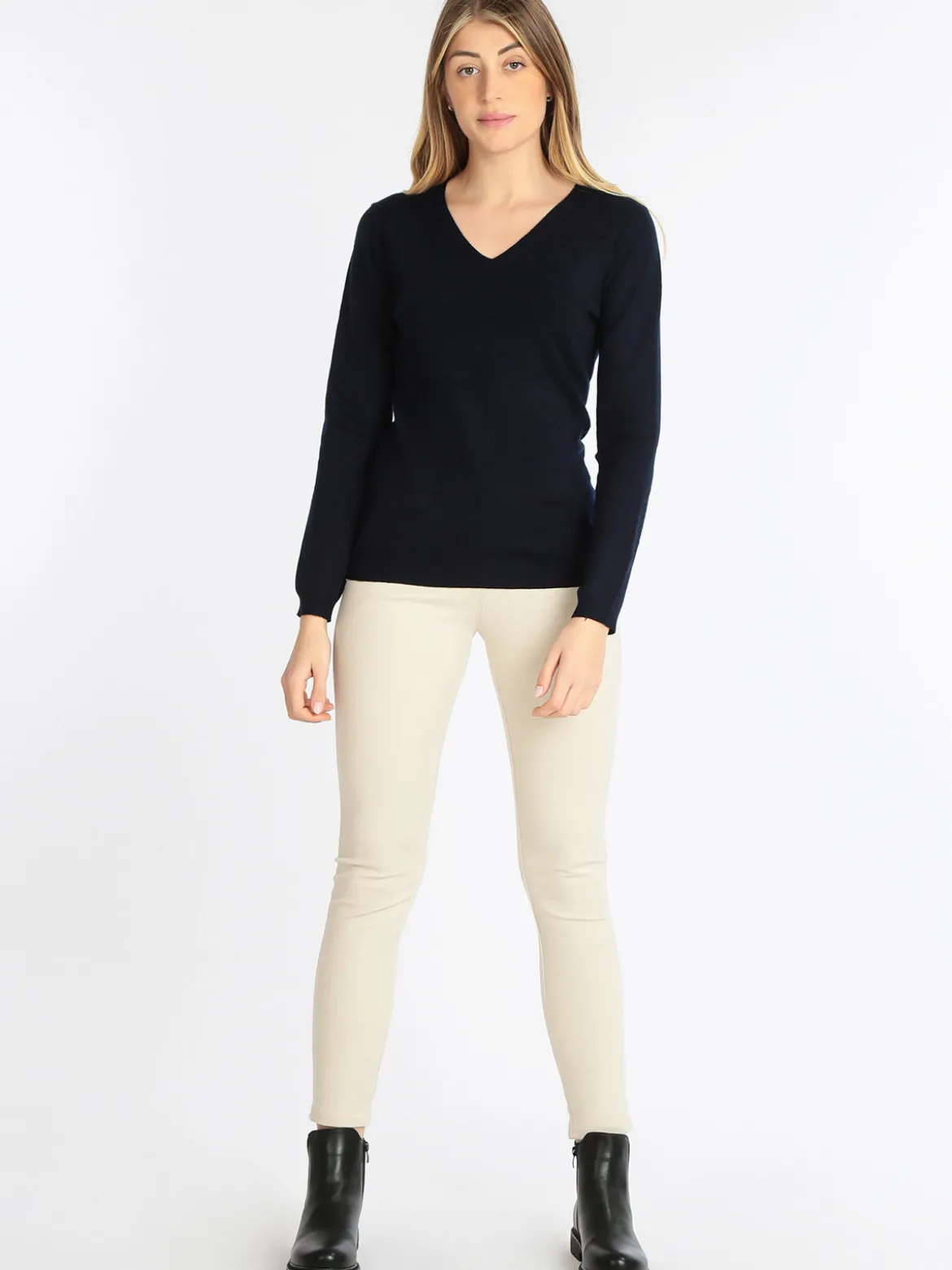 Lois & Pepe Pullover da donna scollo a V