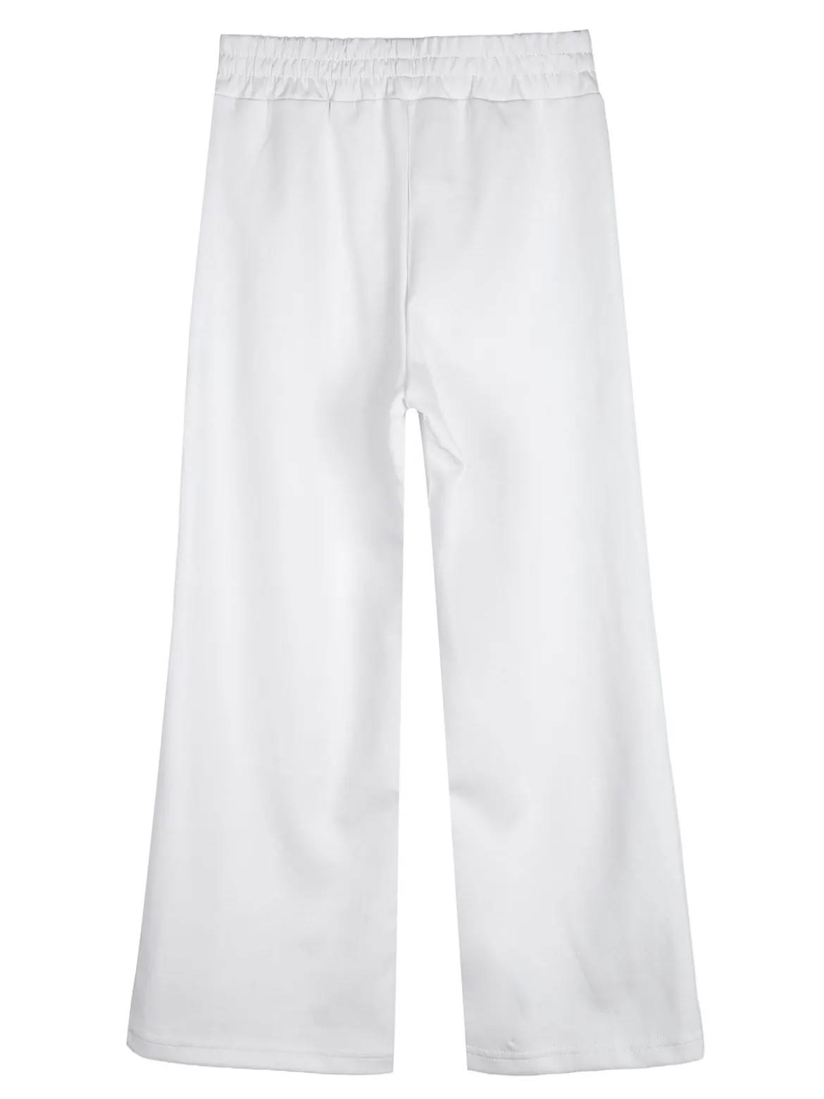 Lollitop Completo 2 pezzi da ragazza con cappuccio e pantaloni a gamba larga - bianco