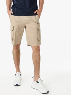 Lonsdale Bermuda cargo da uomo in cotone - khaki