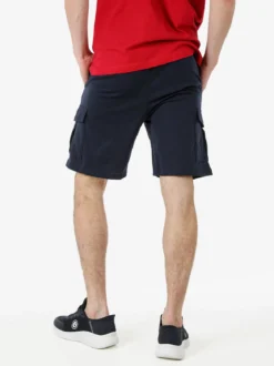 Lonsdale Bermuda sportivi da uomo con tasconi laterali e coulisse - blu scuro