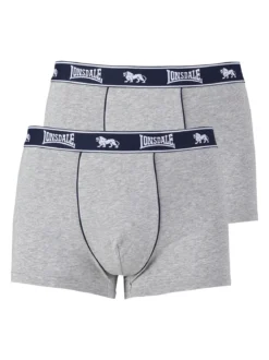 Lonsdale Confezione da 2 boxer da uomo in cotone