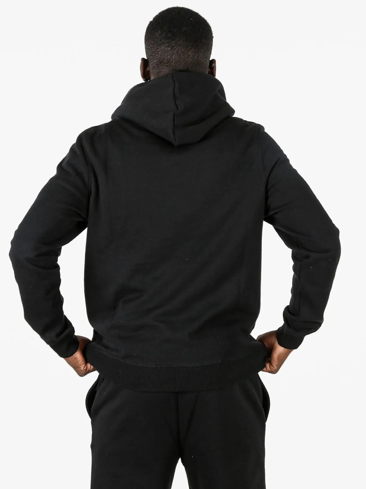 Lonsdale Felpa sportiva da uomo con cappuccio e logo - nero