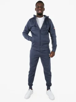 Lonsdale Pantaloni tuta da uomo con coulisse e polsini - avion