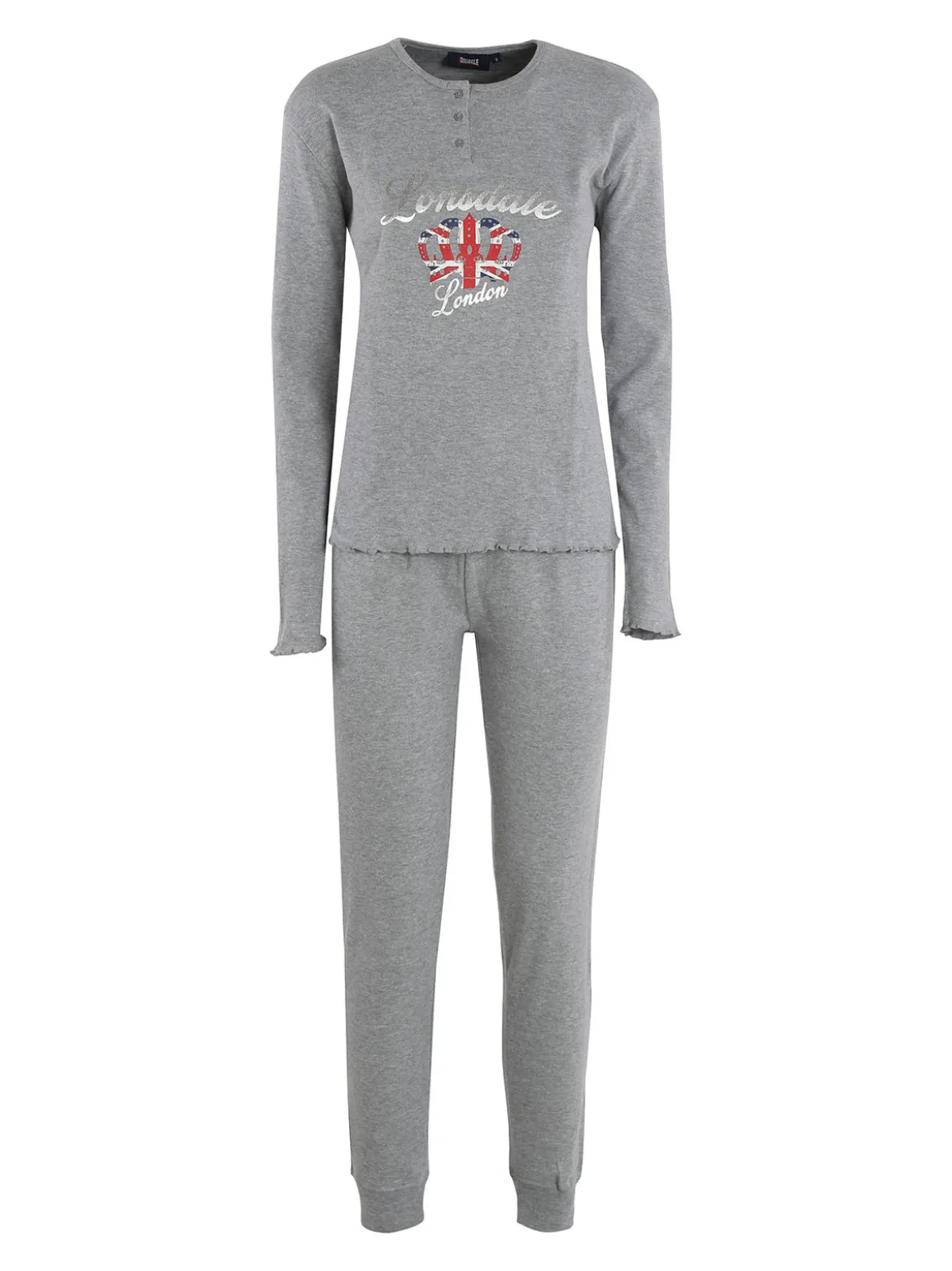 Lonsdale Pigiama lungo da donna misto cotone