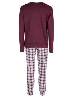 Lonsdale Pigiama lungo da uomo con pantaloni a quadri