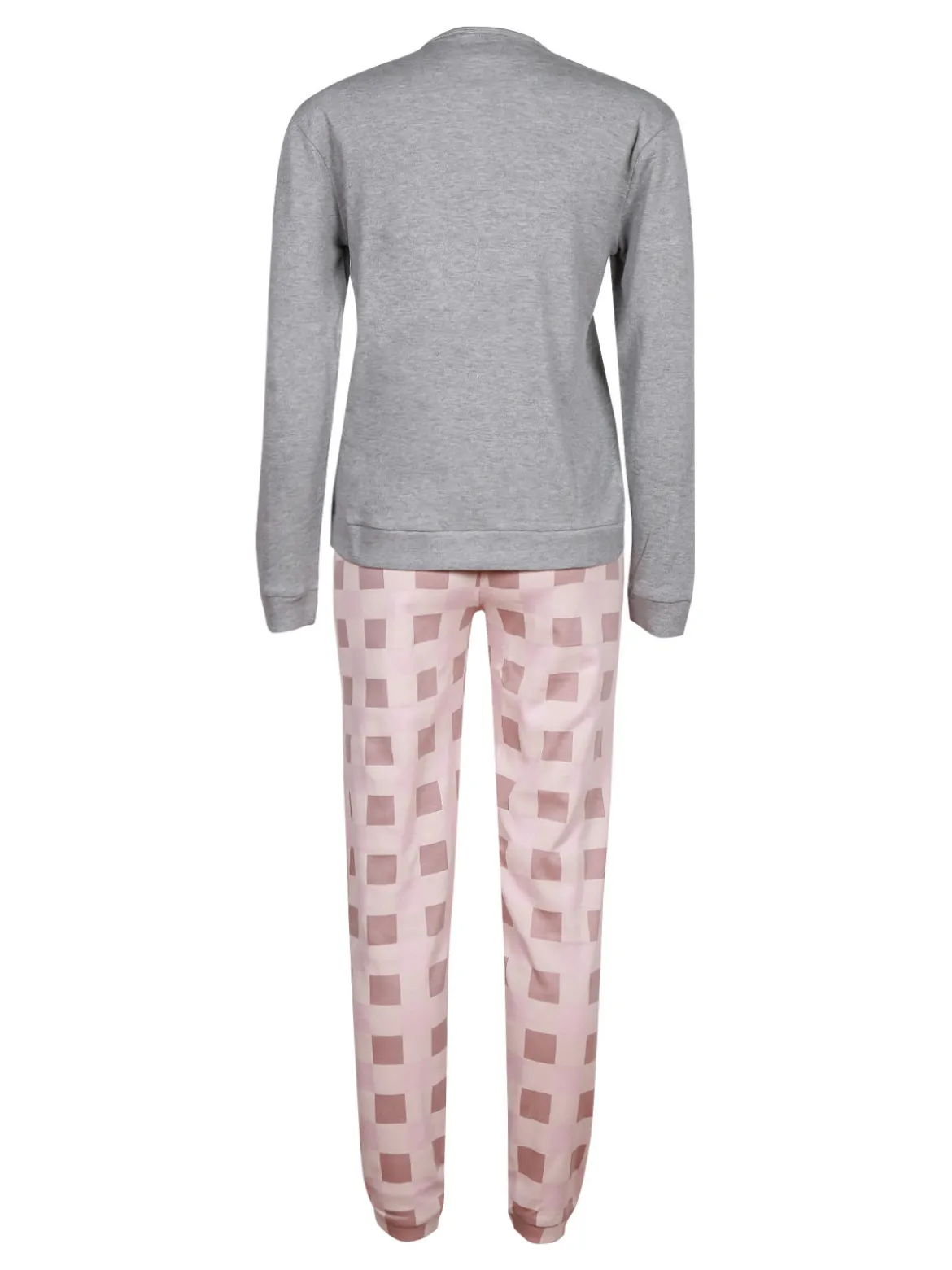 Lonsdale Pigiama lungo donna in cotone con stampe