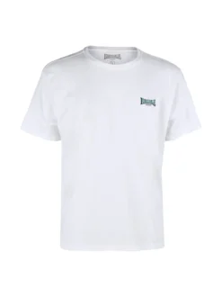 Lonsdale T-shirt girocollo da uomo in cotone con logo