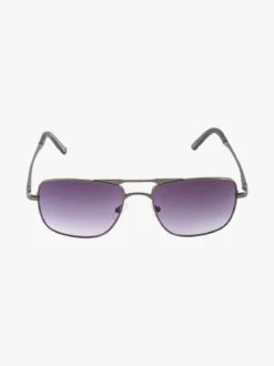 Looks Style Occhiali da sole aviatore da uomo - grigio scuro