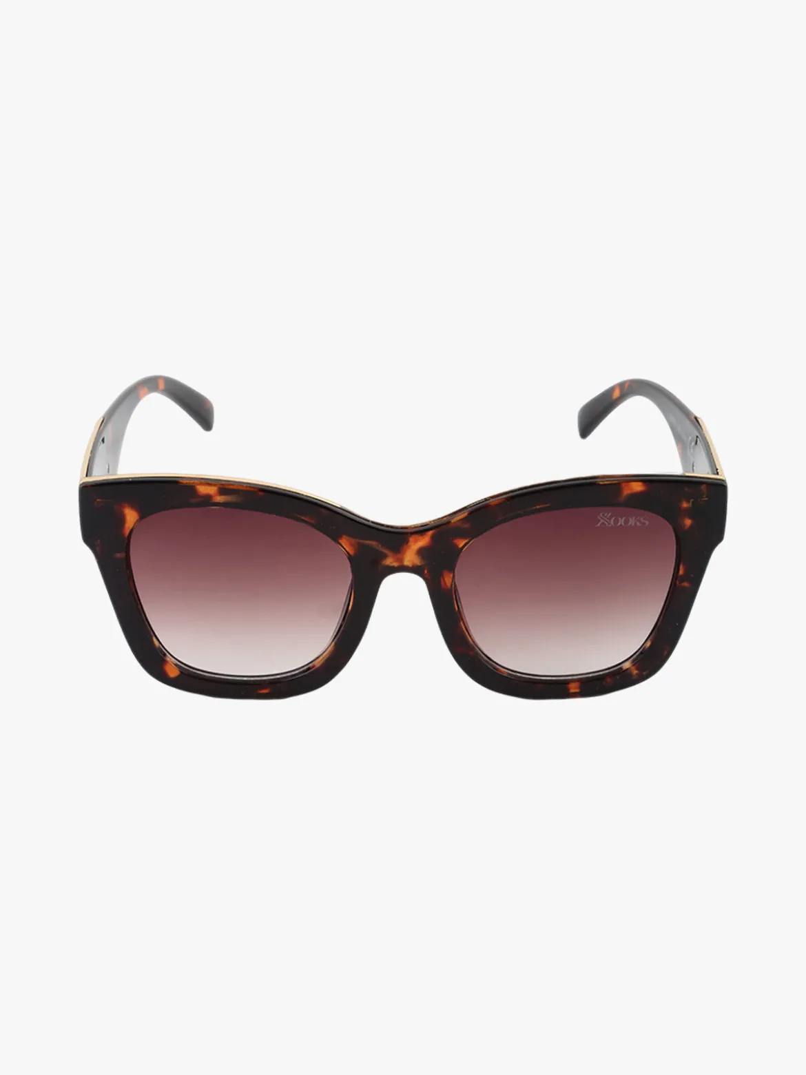 Looks Style Occhiali da sole squadrati da donna - moro