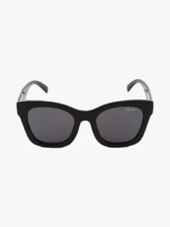 Looks Style Occhiali da sole squadrati da donna - nero