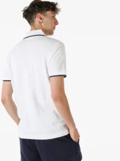 Lotto Polo da uomo in cotone a maniche corte - bianco