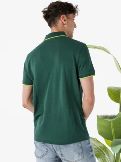Lotto Polo da uomo in cotone a maniche corte - verde