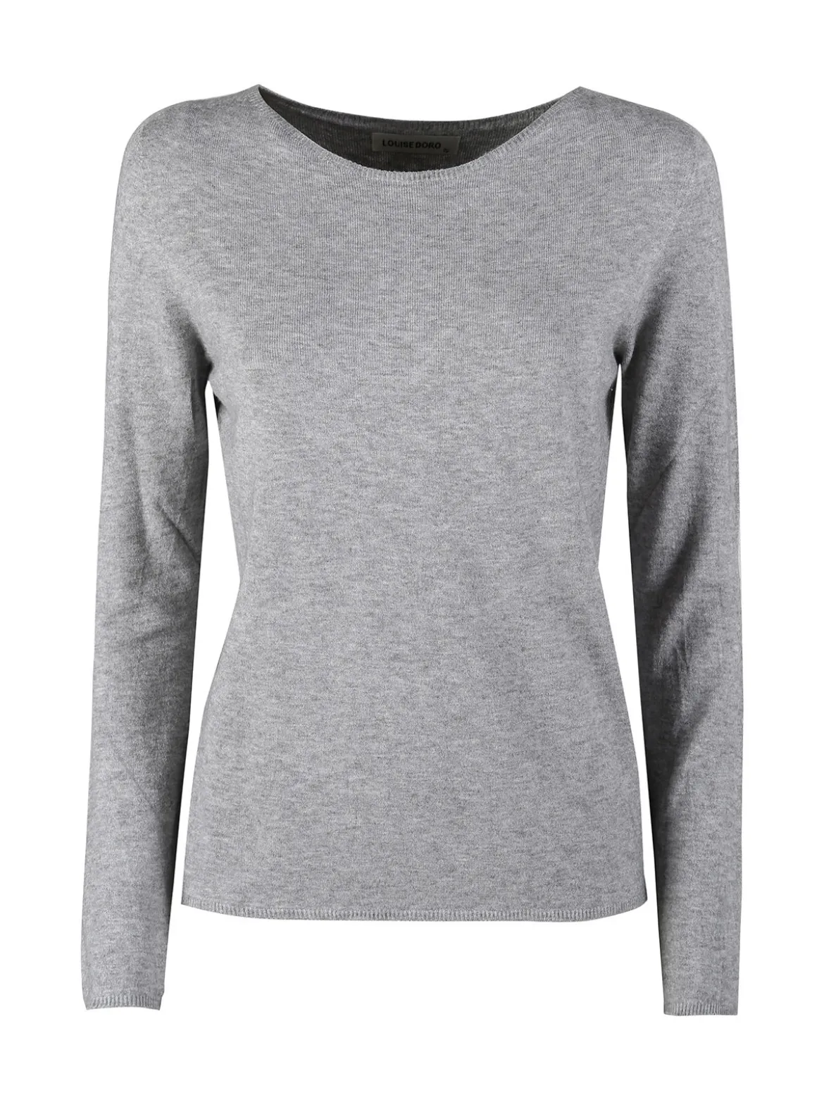 Louise Doro Pullover donna in maglia misto lana - grigio