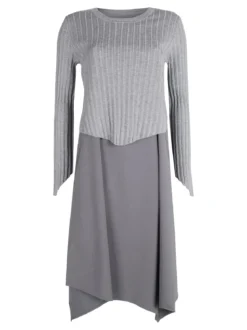Louise Doro Set abito lungo da donna con maglia girocollo