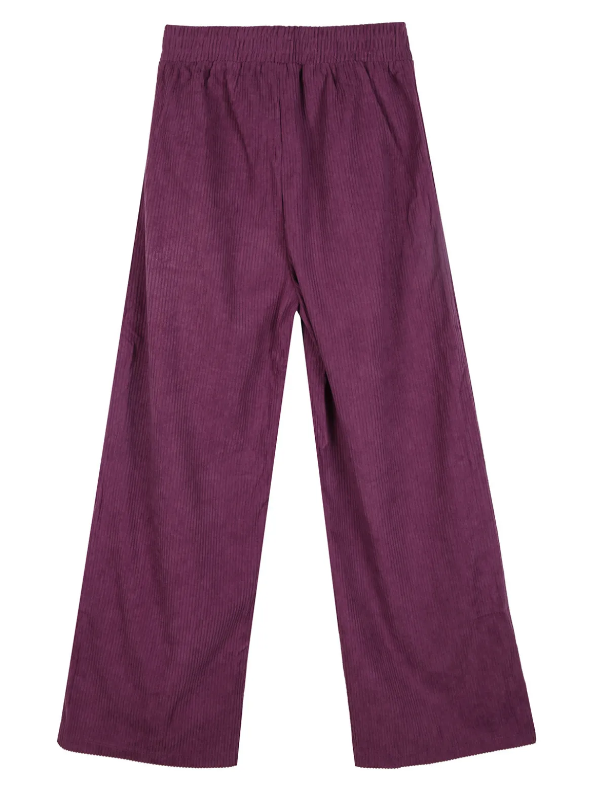 Luisa Chic Pantaloni da bambina a costine in velluto - viola