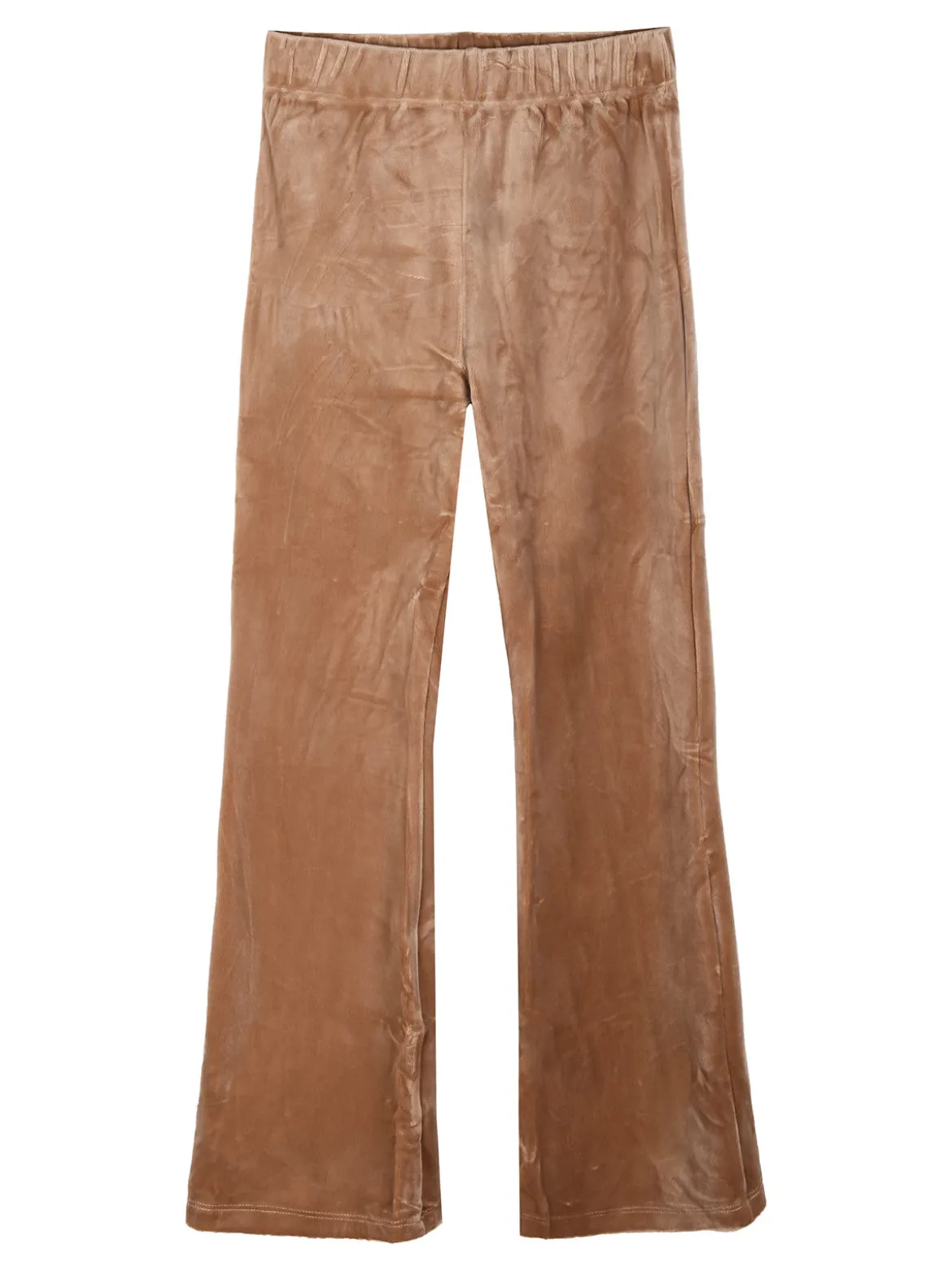Luisa Chic Pantaloni da bambina in ciniglia - khaki