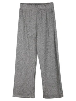 Luisa Chic Pantaloni da bambina in maglia - grigio