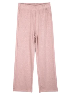 Luisa Chic Pantaloni da bambina in maglia - rosa