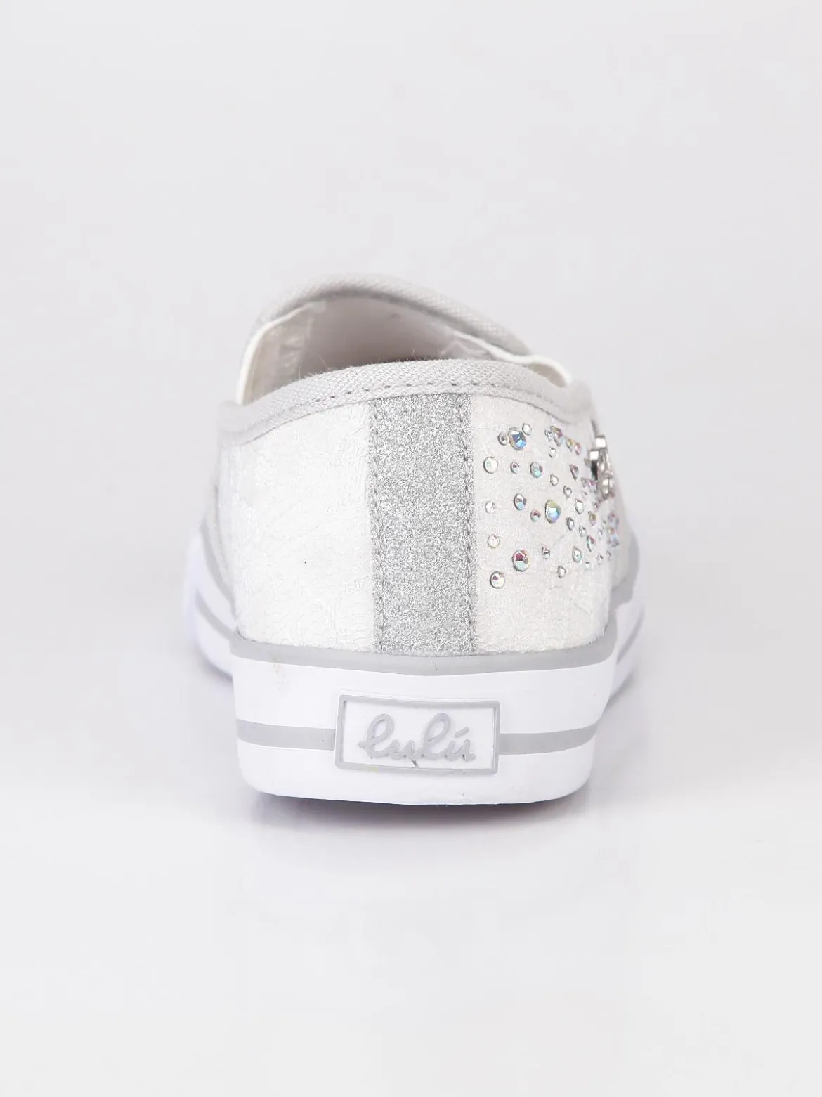 Lulu' Sneakers slip on con pizzo Bianco