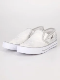 Lulu' Sneakers slip on con pizzo Bianco