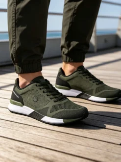 Lumberjack VENDOR Sneakers sportive da uomo - verde scuro